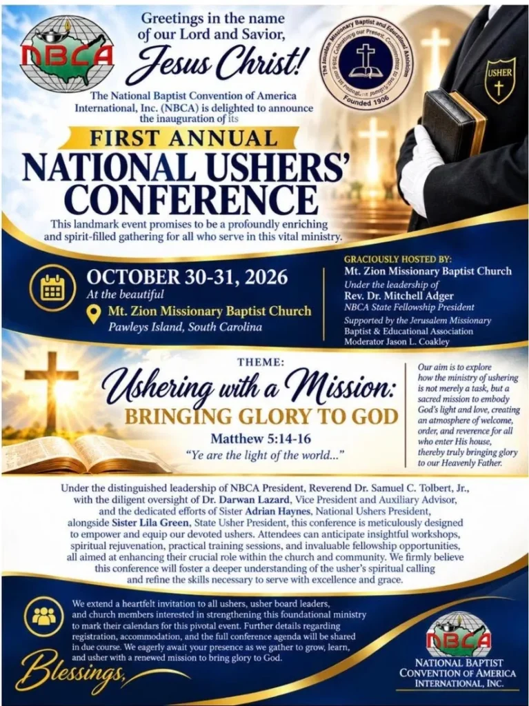 First Annual National Ushers’ Conference flyer